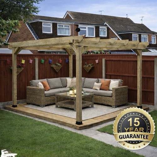 Wooden pergola kit gazebo - wooden,