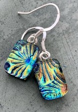 Dichroic Glass Earrings
