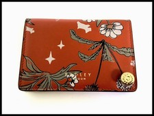 Radley London Folkart Print Leather Fan-Style Card Holder – Space for Ten Cards