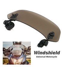 Motorcycle Clip On Windshield Extension Motorbike Wind Screen Deflector Spoiler