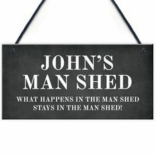 Personalised MAN SHED Sign Man Cave Shed Sign Gift For Men Fathers Day Gift