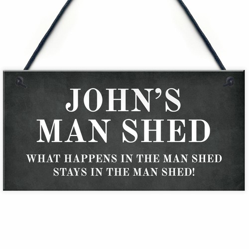Personalised man shed sign - personalised,