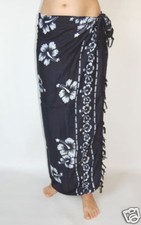 NEW BLACK & WHITE SARONG BEACH