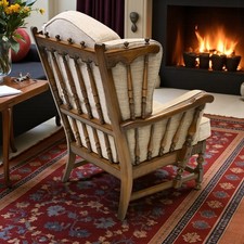 Ercol Cloister Wing Back Easy Fireside Chair Armchair Golden Dawn FREE Delivery*