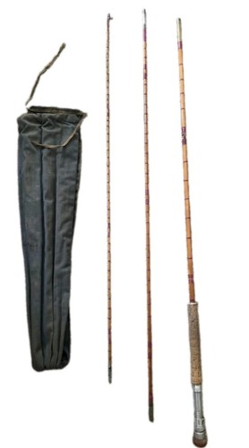 Bamboo fishing rod 6ft - bamboo,