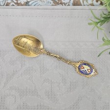 Sterling Silver 925 Souvenir Spoon Motto of Montreal, Coat of Arms, Canada, 1901