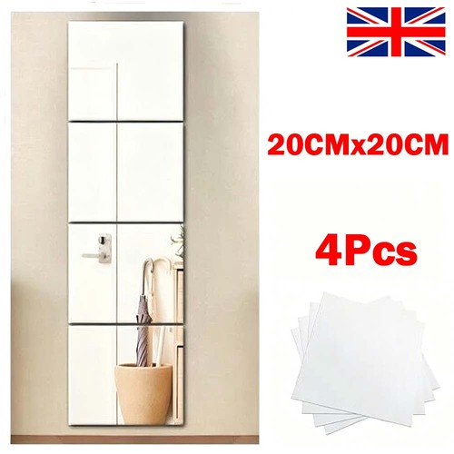 Square mirror tiles 20x20cm - mirror,