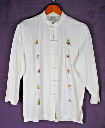 Women embroidered oriental top - oriental,