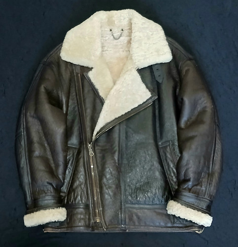 Vintage shearling aviator - aviator, b-3