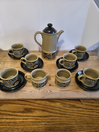 Vintage coffee set with pot - set,
