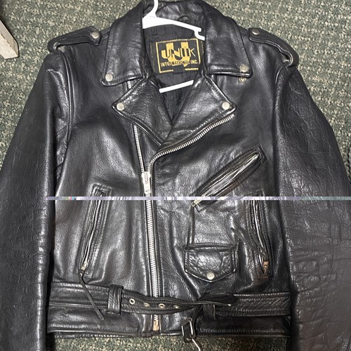 Vintage unik leather biker - unik,