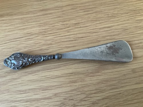 Ornate vintage shoe horn - ornate,