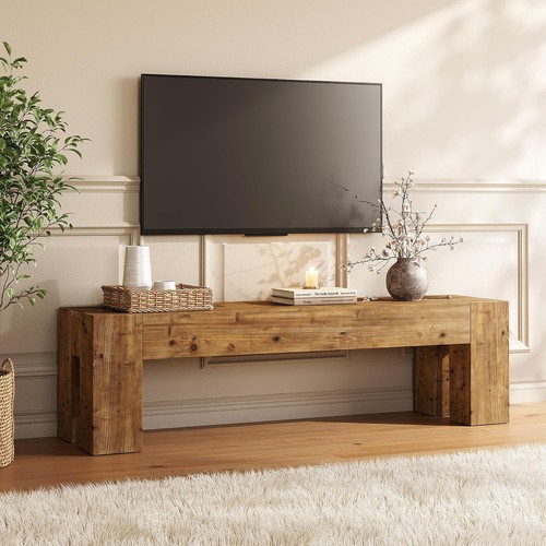 Inch modern solid wood tv - wood,