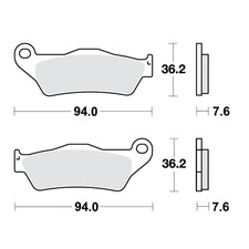 Brake pads trw - lucas, 787.53.96