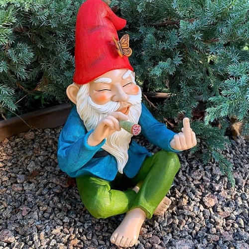 Garden gnome statue - gnome,