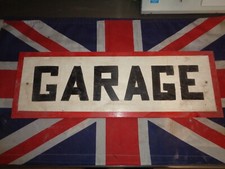 S32 Vintage Garage Painted Timber Sign