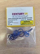 RC Body Clips Blue (8pcs) 1/10th Scale Bodyshell - Big Head Body Clips TB1136