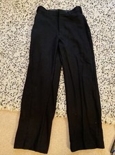 Ex Police Female Vintage Black Trousers. Size 10. Baton Pocket. Used. 1260.