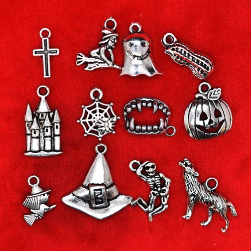 Tibetan silver halloween theme - silver,