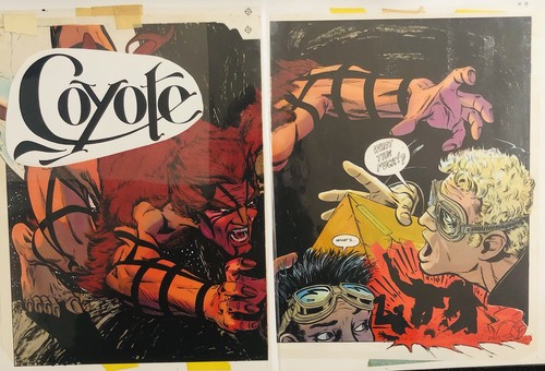 Original comic art dps and - original,