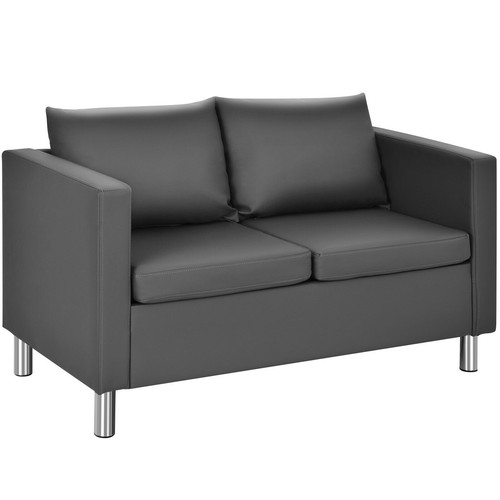 Contemporary leather sofa - leather,