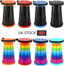 Folding Stool Portable Telescopic Chair Travel Fishing Camping Collapsible