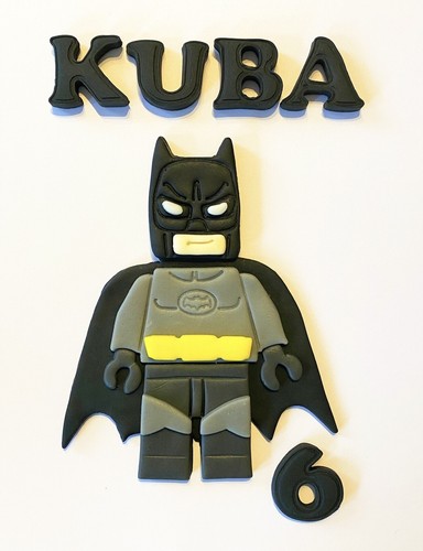 Edible fondant batman blocks - edible,