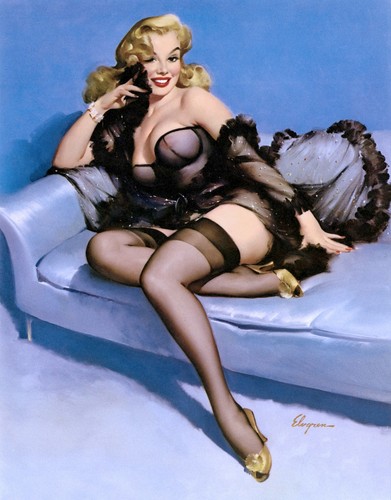 Vintage pin girls - vintage,