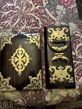 Betjemann Coromandel No:19765 Self Closing Book Slide C1870  Restored & Blotter