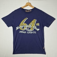 Triumph Motorcycles Official Genuine Navy T-Shirt Men’s Size Small Short Sleeve