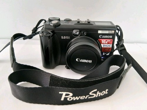 Canon powershot 5mp black - powershot,