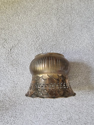 Brass plant pot - brass, vintage