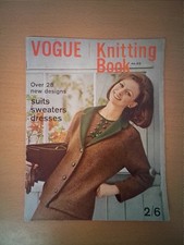 Vintage 1960s VOGUE KNITTING BOOK No. 65 original patterns women's sweaters etc