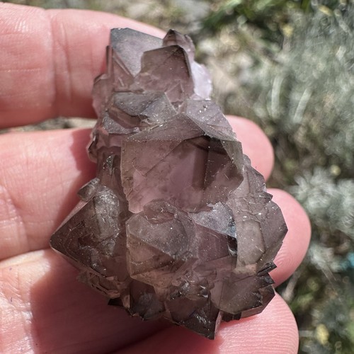 Amethyst smoky phantom quartz - smoky,