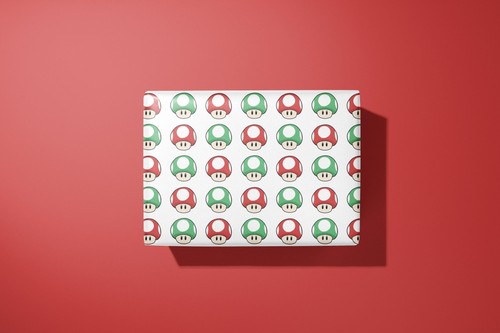 Mario inspired wrapping - , paper