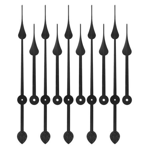 Black aluminum diy clock - aluminum, hands
