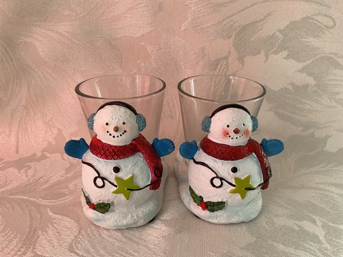Yankee candle snowman with - candle, “snowman