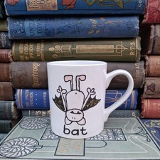 Hard To Find Bang On the Door Bat Animal Mug Rare Halloween SP2