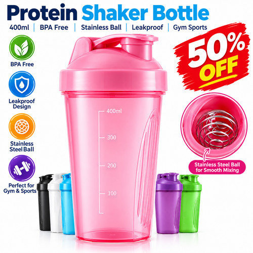 400ml protein shaker bottle - 400ml,
