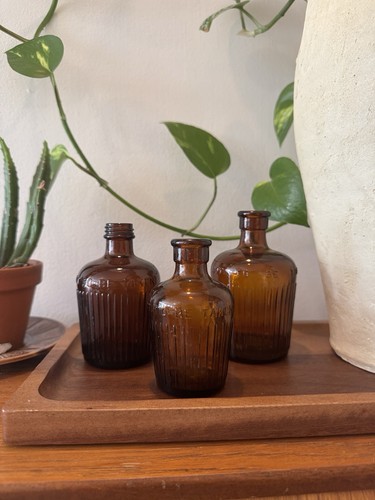 Vintage amber glass - vintage, poison