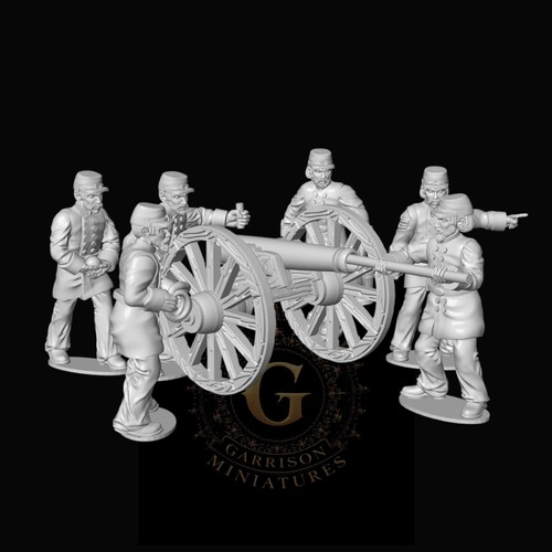 Confederate artillery 28mm - 1,