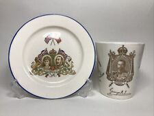Antique Royal Doulton Coronation King George Queen Mary 1911 + Silver Jubilee 35