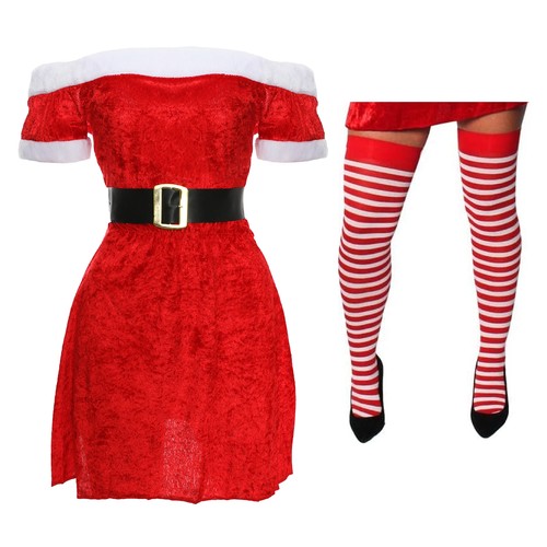 Ladies miss santa velour - velour, dress