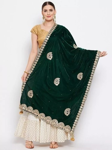 Woman velvet scarf - woman's,