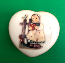 Hummel  trinket Box by Goebel Heart Shaped Sweet Greetings 686
