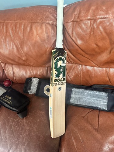 Gold 15000 cricket bat - gold,
