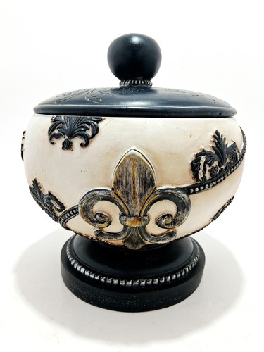 Resin fleur lis round - fleur-de-lis,
