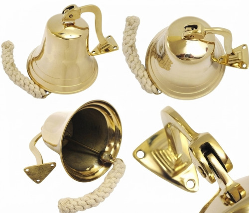 Brass ship bell door - ship,