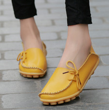 Women Genuine Leather Bowed