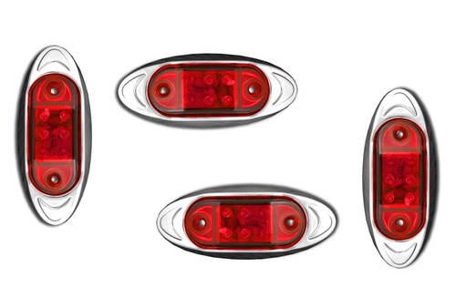 12v red led rear chrome - 4,
